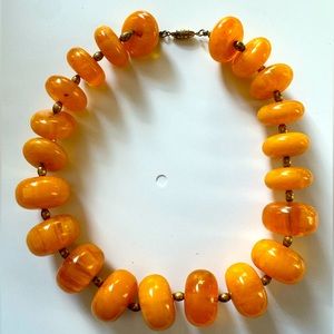 Vintage Butterscotch Amber Necklace. Great Condition, Real Showstopper.